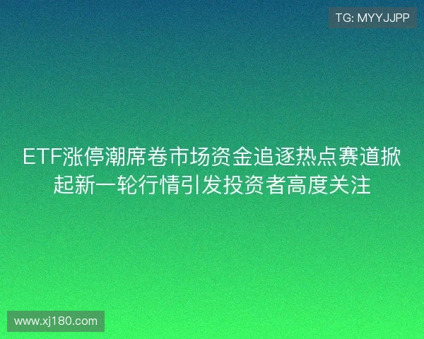 ETF涨停潮席卷市场资金追逐热点赛道掀起新一轮行情引发投资者高度关注